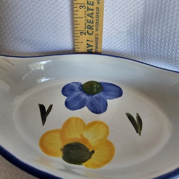 Maxam Italian Daisy Augratin Casserole Bowls 8.7" single portion Portugal set-2 - Picture 10 of 12